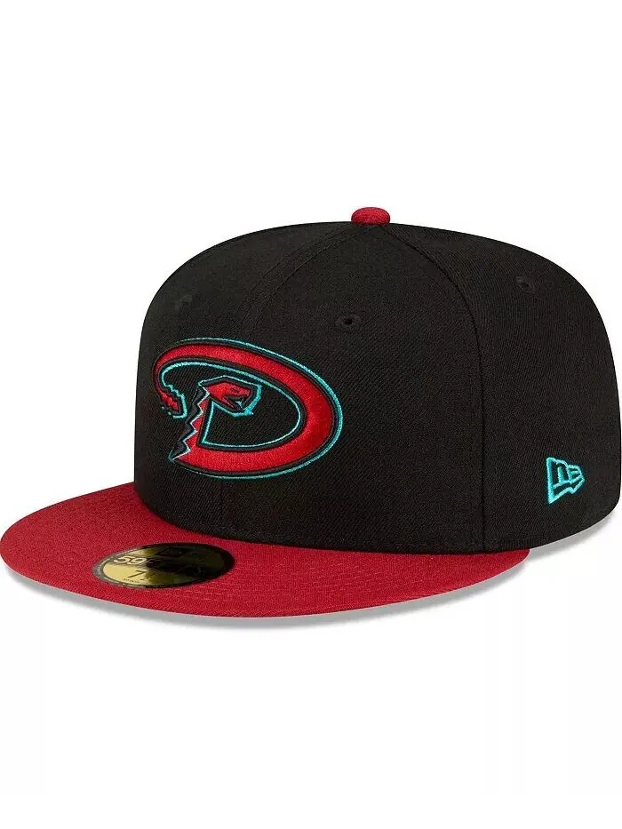 Мужская черная, красная приталенная шляпа Arizona Diamondbacks Road Authentic Collection On-Field — изображение 1 из 4