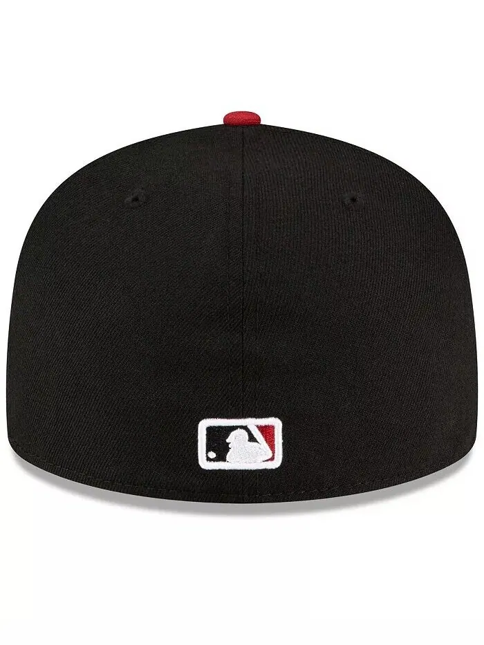 Мужская черная, красная приталенная шляпа Arizona Diamondbacks Road Authentic Collection On-Field — изображение 2 из 4
