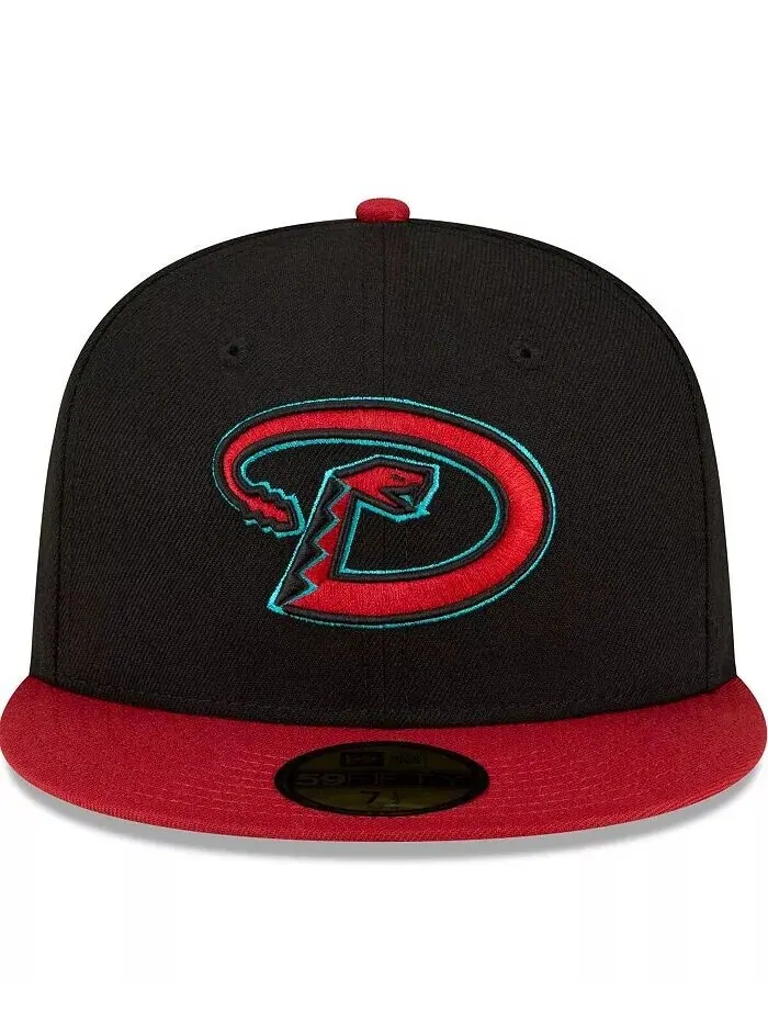 Мужская черная, красная приталенная шляпа Arizona Diamondbacks Road Authentic Collection On-Field — изображение 4 из 4