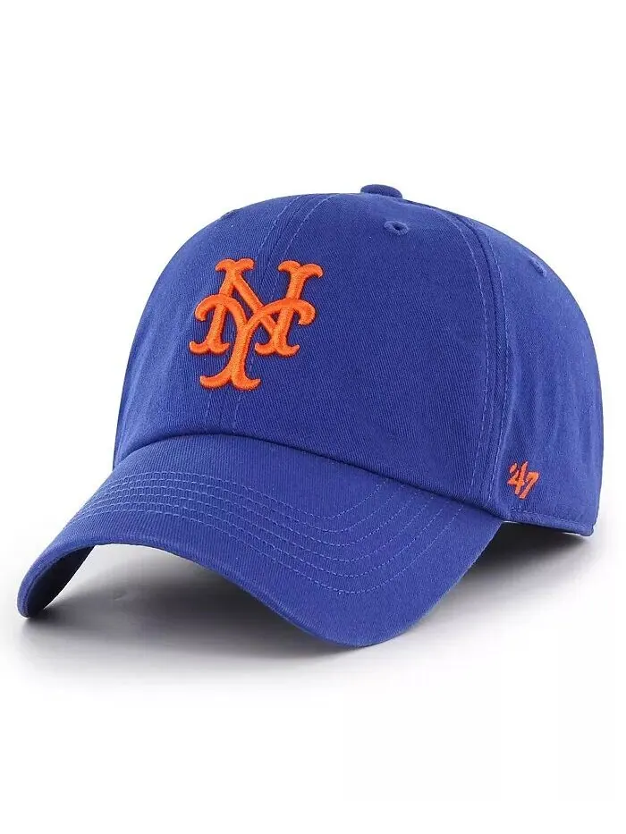 Мужская приталенная шляпа Royal New York Mets Cooperstown Collection Franchise '47 Brand — изображение 1 из 2, королевский