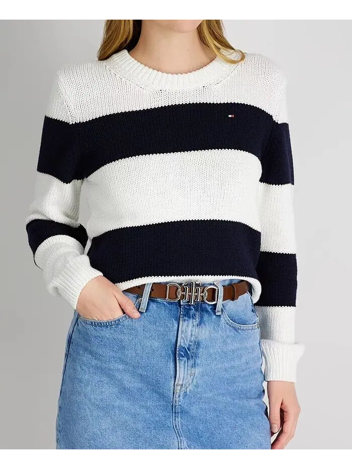 Женское узкое двустороннее платье с пряжкой Horsebit, повседневный ремень Tommy Hilfiger — изображение 2 из 7, коричневый