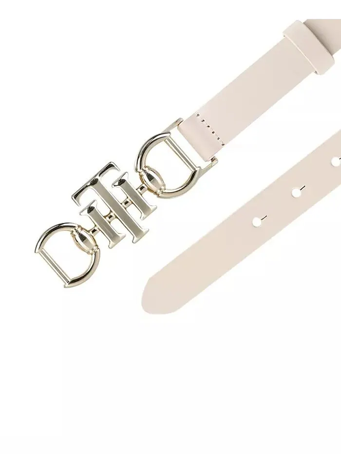 Женское узкое двустороннее платье с пряжкой Horsebit, повседневный ремень Tommy Hilfiger — изображение 4 из 7, прозрачный