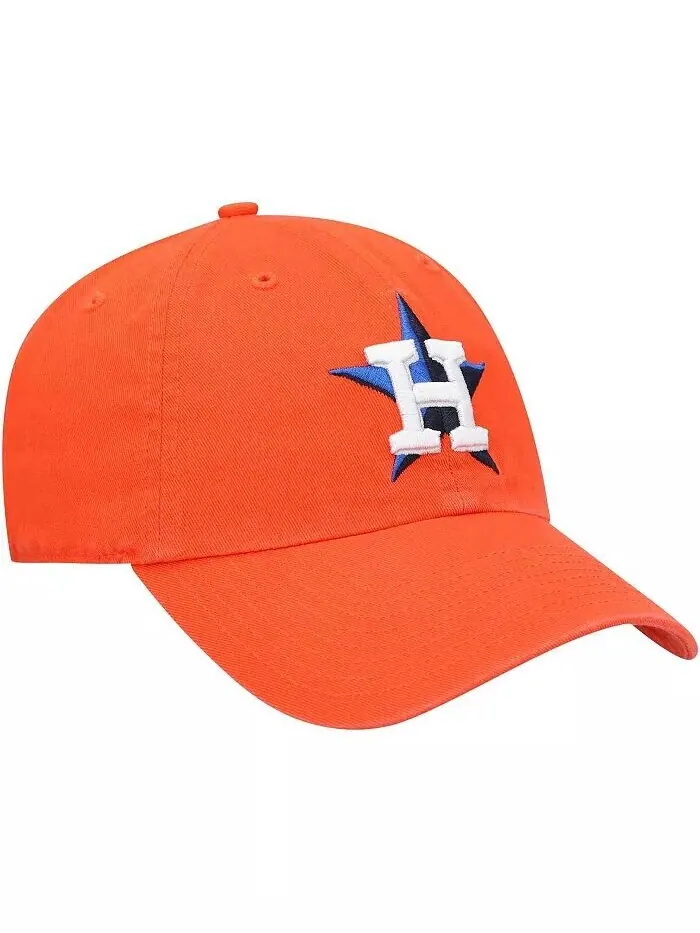 Мужская оранжевая кепка Houston Astros Clean Up Adjustable '47 Brand — изображение 2 из 4
