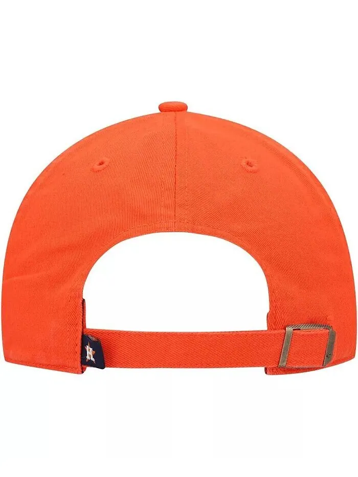 Мужская оранжевая кепка Houston Astros Clean Up Adjustable '47 Brand — изображение 3 из 4