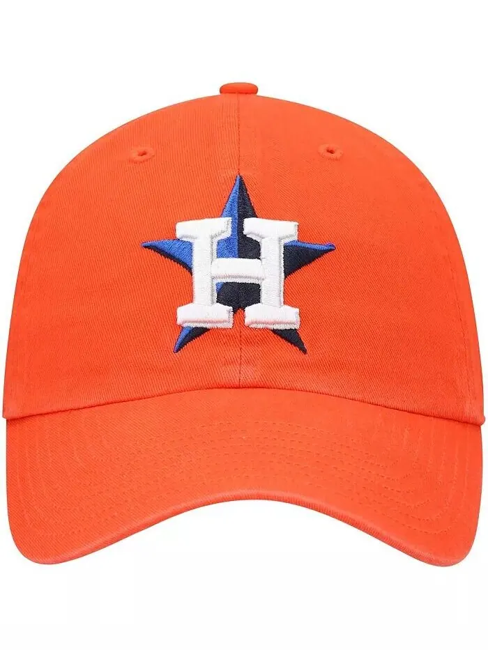 Мужская оранжевая кепка Houston Astros Clean Up Adjustable '47 Brand — изображение 4 из 4