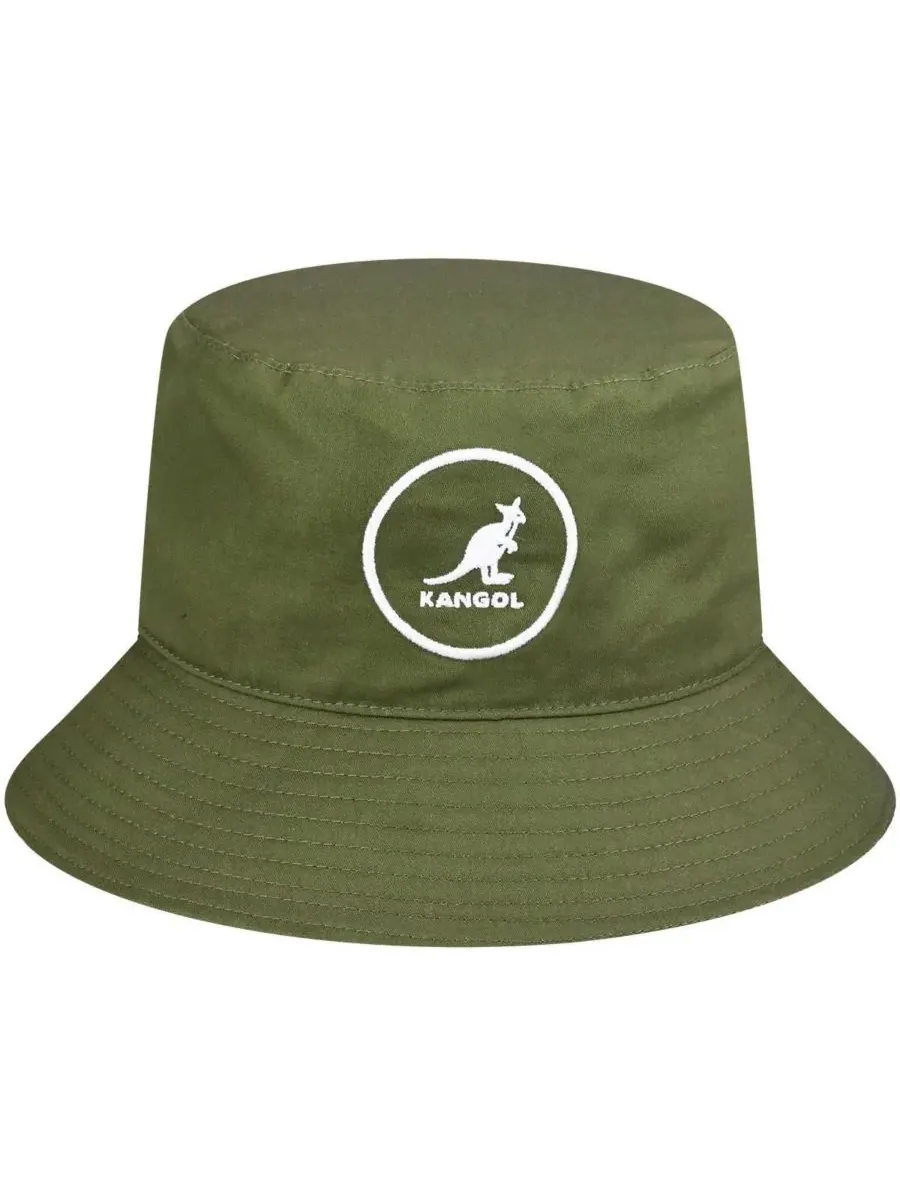 Мужская хлопковая панама Kangol — изображение 1 из 2, оливковый