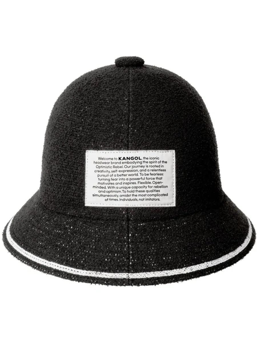 Шляпа-панама с вышивкой Fine Print Casual Kangol — изображение 2 из 4, черный