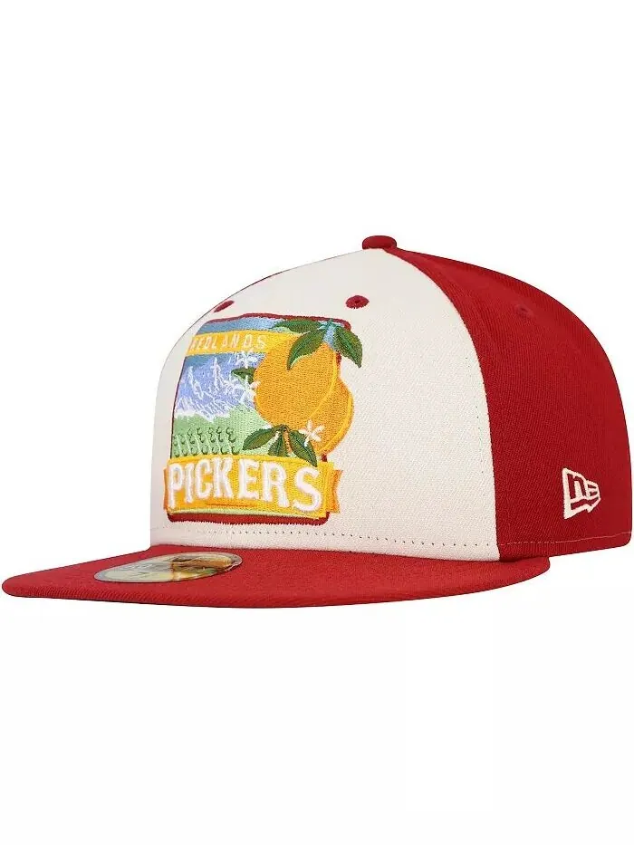 Мужская белая/красная шляпа Inland Empire 66ers Theme Night Redlands Pickers 59FIFTY New Era — изображение 1 из 4
