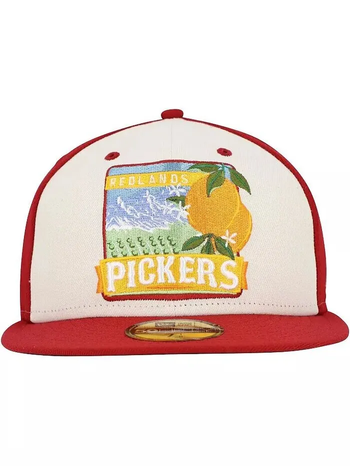 Мужская белая/красная шляпа Inland Empire 66ers Theme Night Redlands Pickers 59FIFTY New Era — изображение 2 из 4