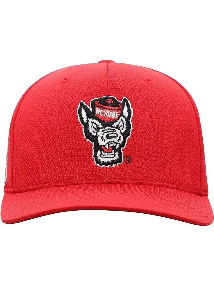 Мужская красная кепка с логотипом Nc State Wolfpack Reflex Top Of The World — изображение 2 из 4, красный