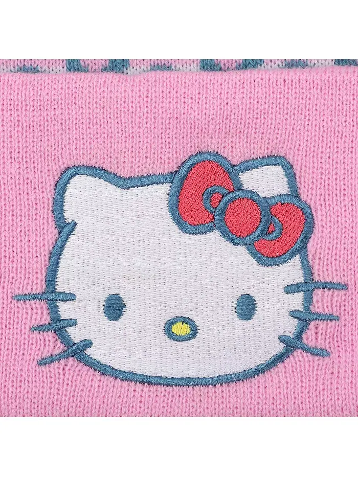 Мужская праздничная шапка Санты с узором Hello Kitty — изображение 2 из 4, розовый
