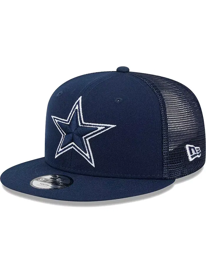 Бейсболка 9FIFTY Snapback Dallas Cowboys Main Trucker для подростков и взрослых — изображение 1 из 4, синий