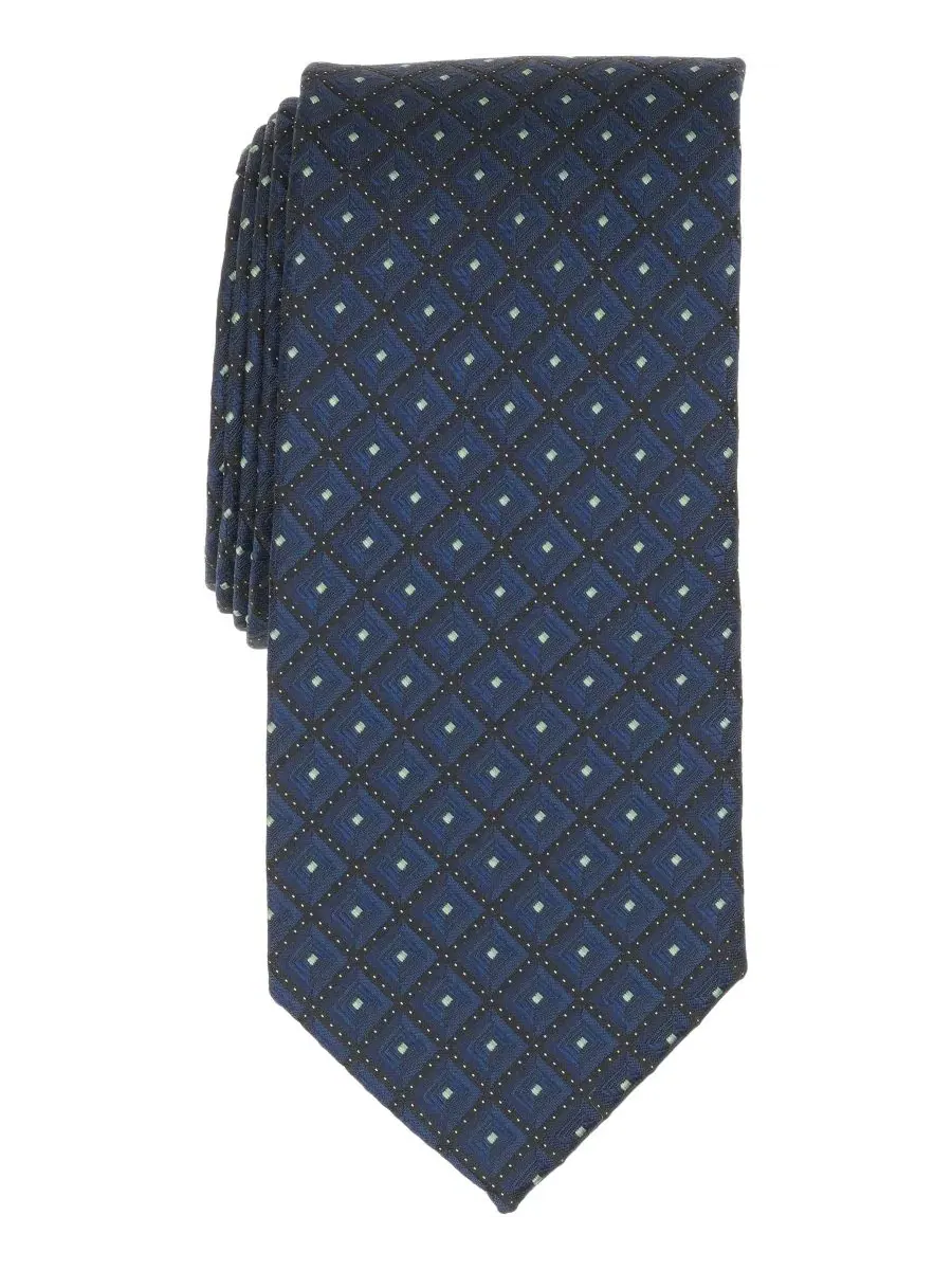 Мужской галстук Bomar Classic Neat Perry Ellis — изображение 1 из 3, темно-синий