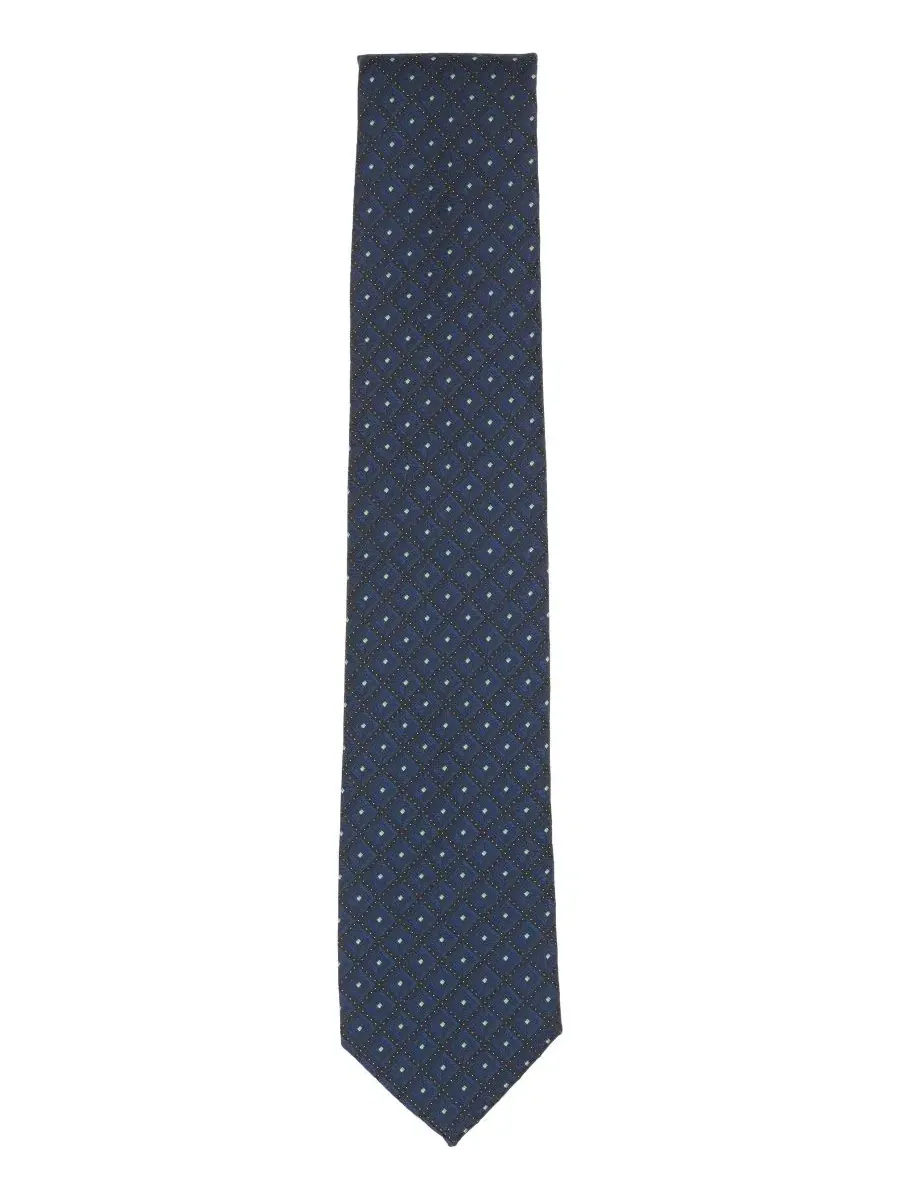 Мужской галстук Bomar Classic Neat Perry Ellis — изображение 2 из 3, темно-синий