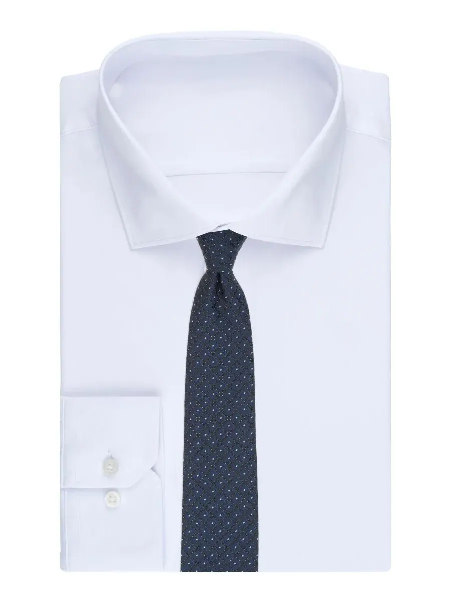 Мужской галстук Bomar Classic Neat Perry Ellis — изображение 3 из 3, темно-синий