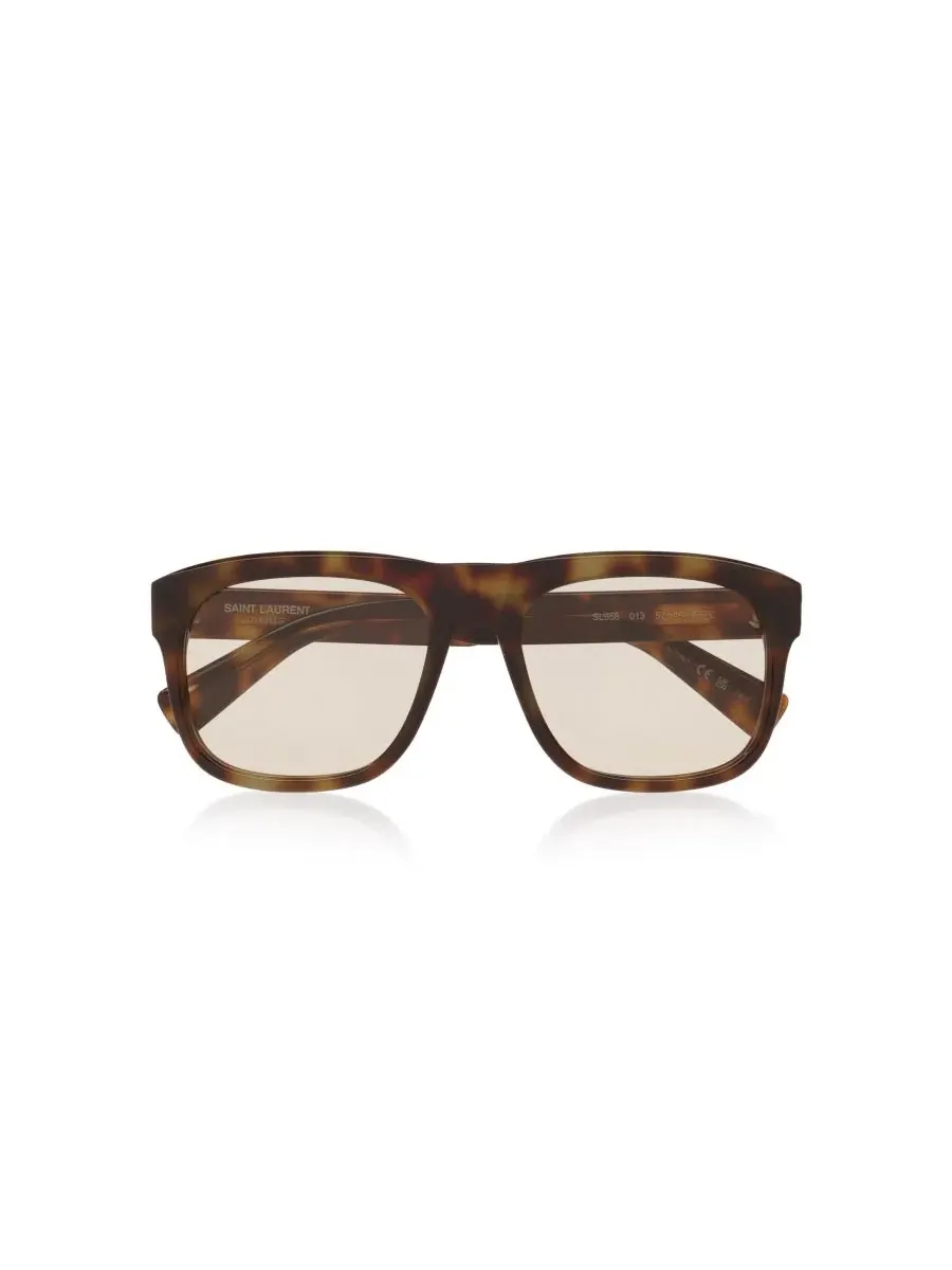 Мужские прямоугольные солнцезащитные очки, SL 558 YS000427 Saint Laurent — изображение 6 из 6, коричневый