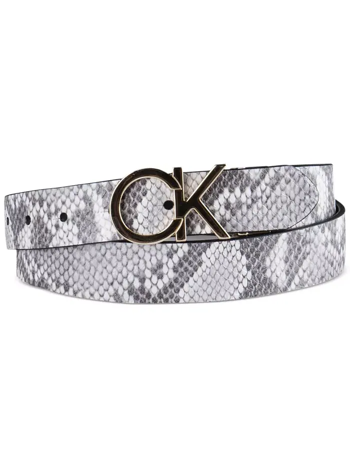 Женский реверсивный пояс с пряжкой Monogram Calvin Klein