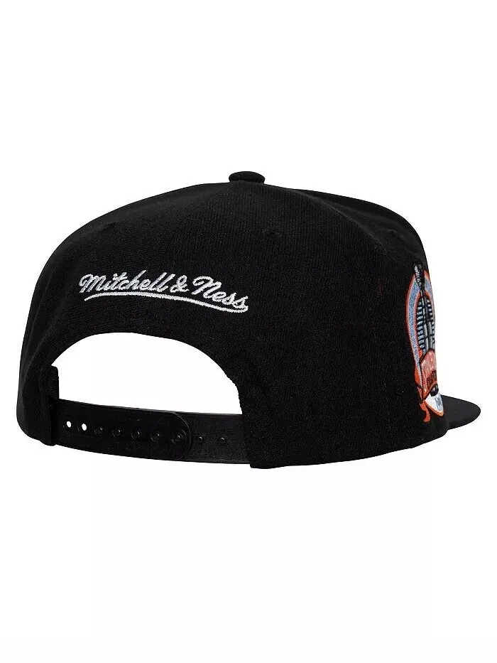 Мужская черная кепка Snapback New York Rangers Core Top Spot Spot Mitchell & Ness — изображение 4 из 4, черный