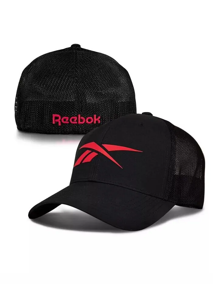 Элитная мужская сетчатая кепка сзади Reebok — изображение 4 из 6, черный