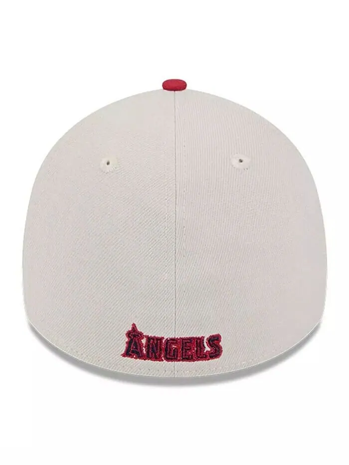 Мужская красная гибкая кепка Los Angeles Angels 2024 Четвертое июля 39THIRTY New Era — изображение 2 из 4, хаки