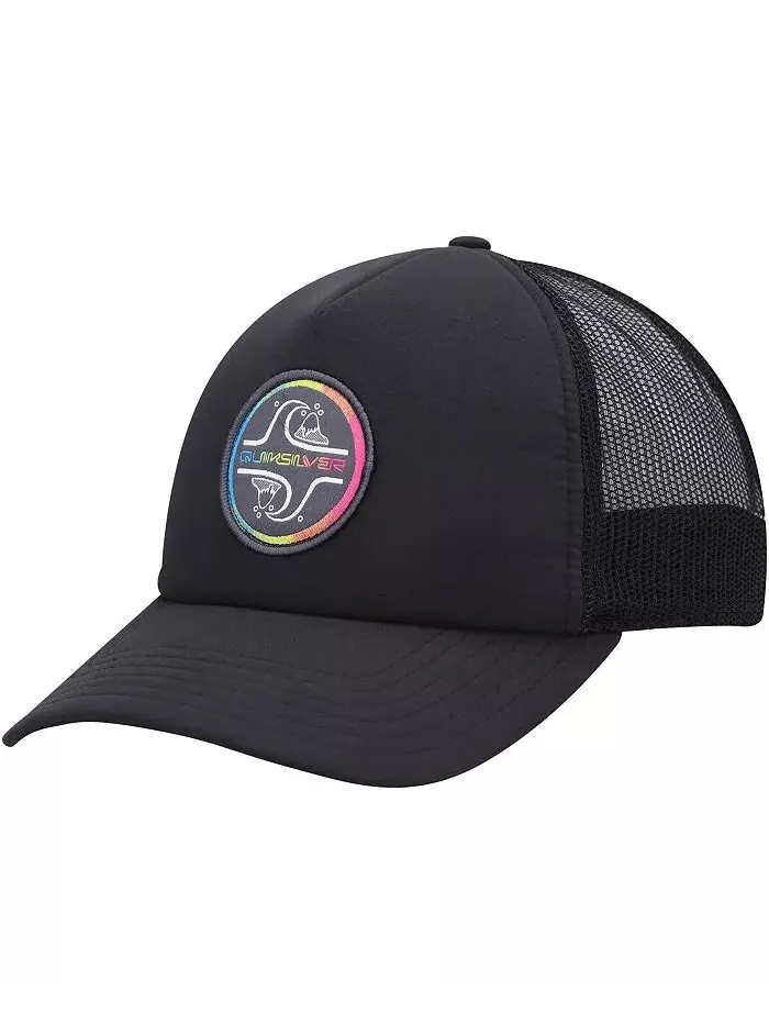 Мужская черная бейсболка-кепка Groundswell Trucker Snapback от Quicksilver Quiksilver — изображение 1 из 4