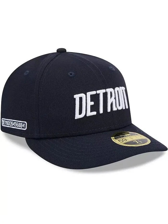 Мужская темно-синяя приталенная шляпа Detroit Tigers 2024 City Connect Low Profile 59FIFTY New Era