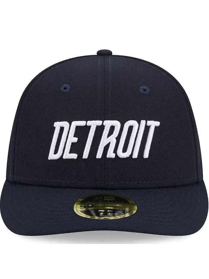Мужская темно-синяя приталенная шляпа Detroit Tigers 2024 City Connect Low Profile 59FIFTY New Era — изображение 2 из 4