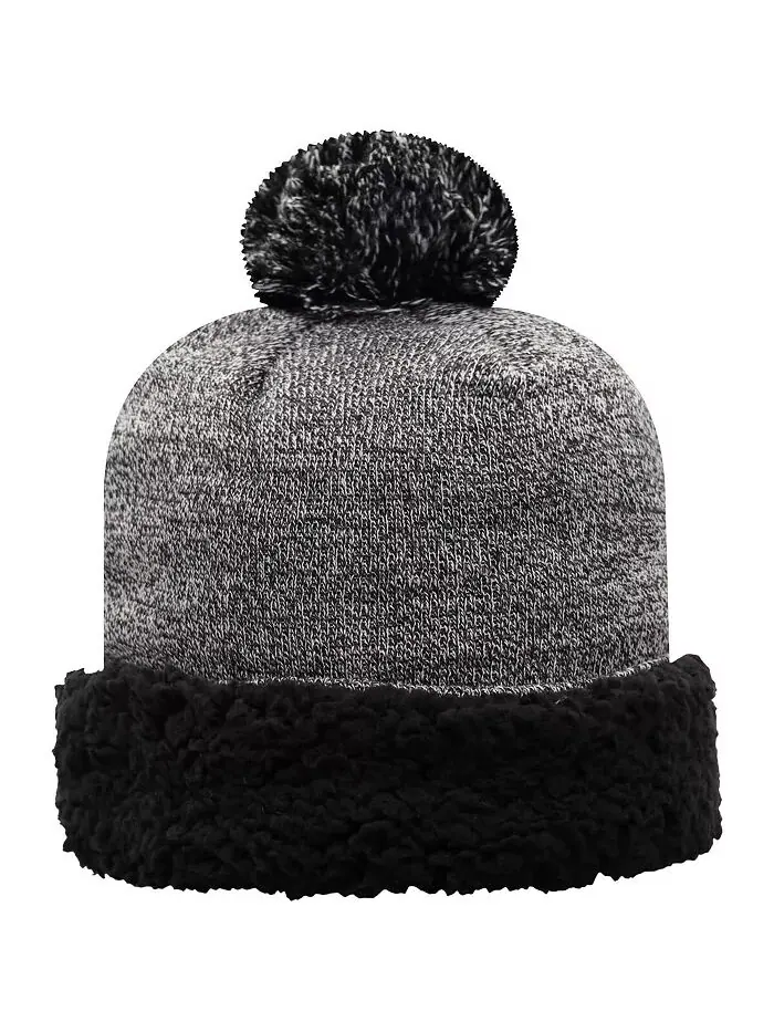 Женская черная вязаная шапка Minnesota Golden Gophers Snug Cuffed Knit с помпоном Top of the World — изображение 2 из 2