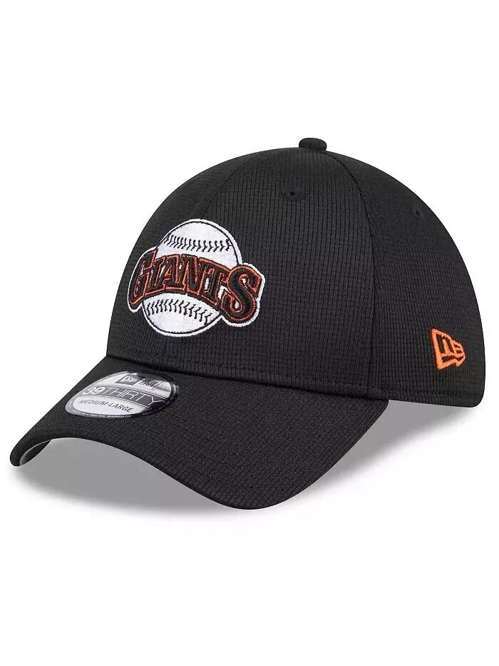 Мужская черная кепка San Francisco Giants 2024 Batting Practice 39THIRTY Flex Hat New Era — изображение 1 из 4, черный