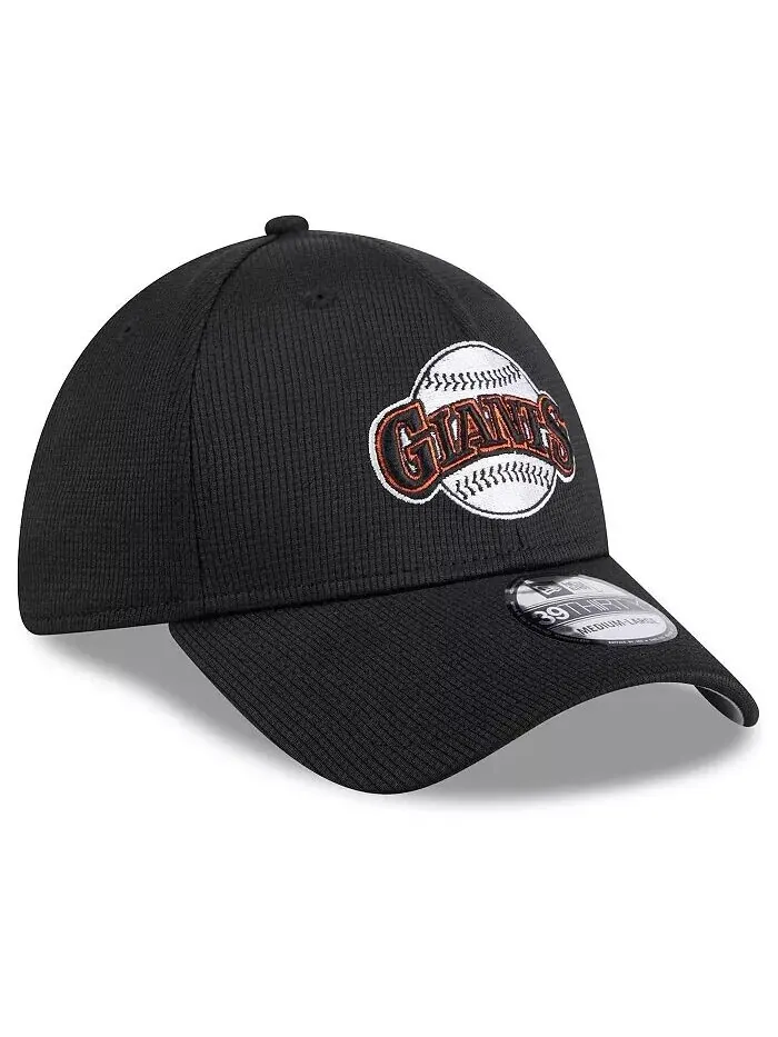 Мужская черная кепка San Francisco Giants 2024 Batting Practice 39THIRTY Flex Hat New Era — изображение 3 из 4, черный