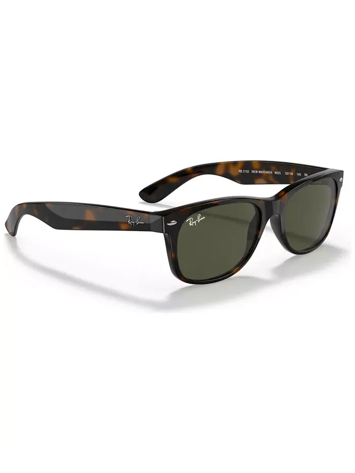 Унисекс солнцезащитные очки New Wayfarer, RB2132 Ray-Ban — изображение 4 из 6, коричневый