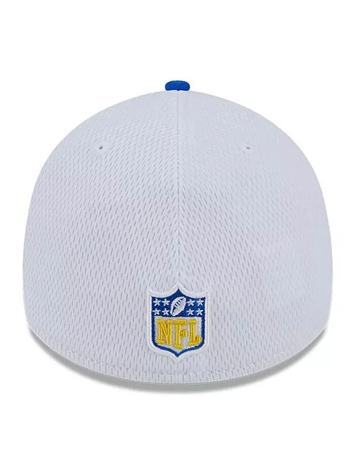 Мужская белая кепка Royal Los Angeles Rams 2023 Sideline 39THIRTY Flex New Era — изображение 4 из 4, белый