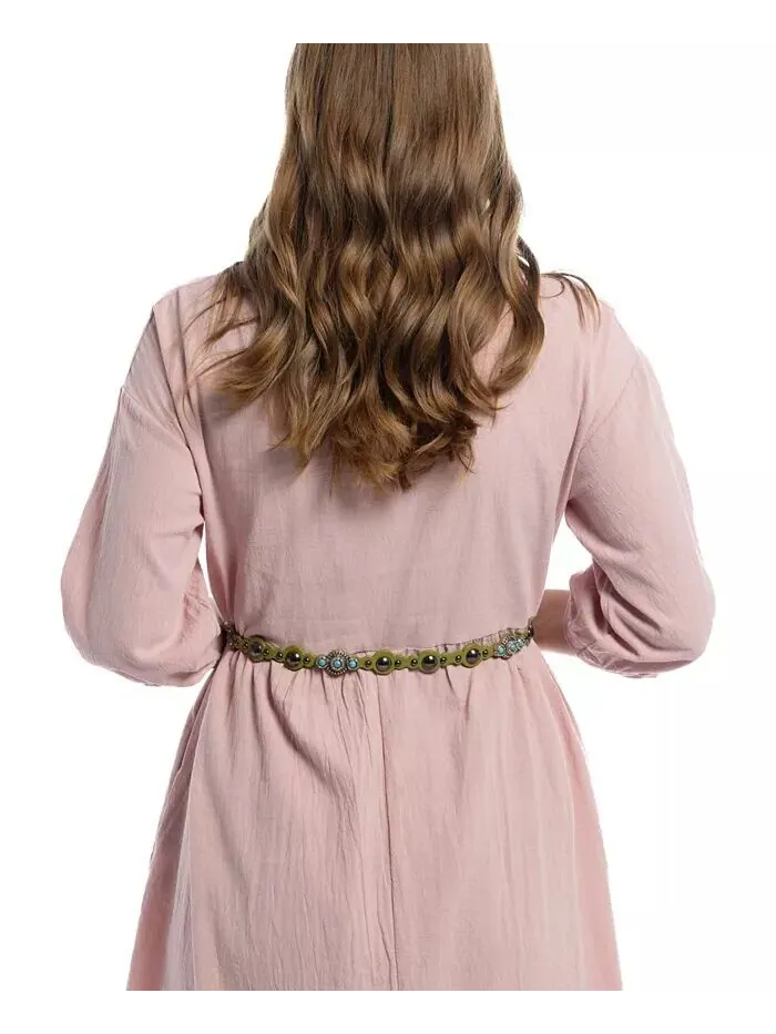 Женский кожаный ремень Rosa Flourish OLD TREND — изображение 6 из 16, зеленый