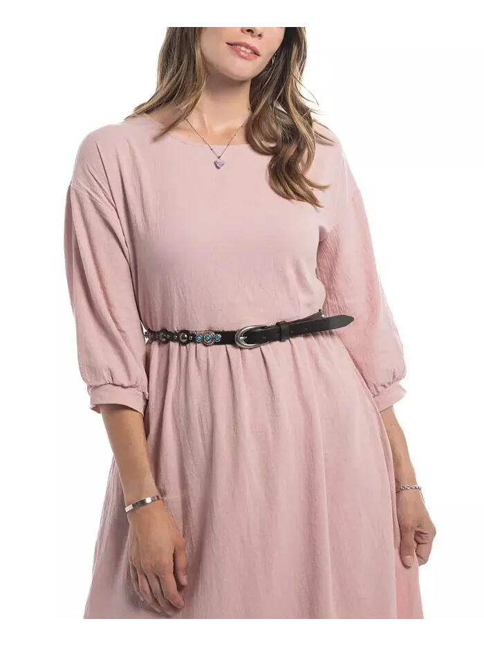 Женский кожаный ремень Rosa Flourish OLD TREND — изображение 8 из 16, серый