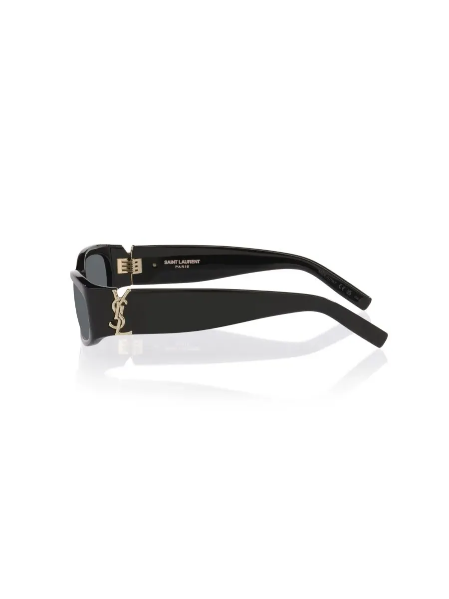 Солнцезащитные очки унисекс прямоугольной формы, SLM152 YS000914 Saint Laurent — изображение 3 из 6, черный