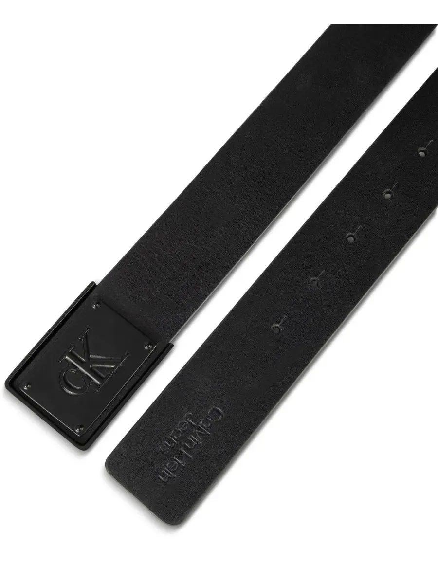 Мужской пояс CK Plate Plaque Calvin Klein — изображение 7 из 7, черный
