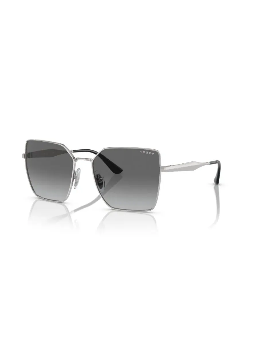 Солнцезащитные очки с квадратной оправой из металла Vogue Eyewear — серебристый