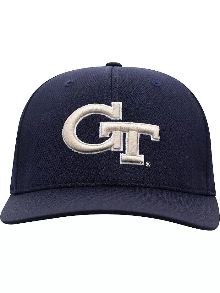 Мужские темно-синие желтые бейсболки Georgia Tech Flex Hat с логотипом Reflex Top Of The World — изображение 2 из 4