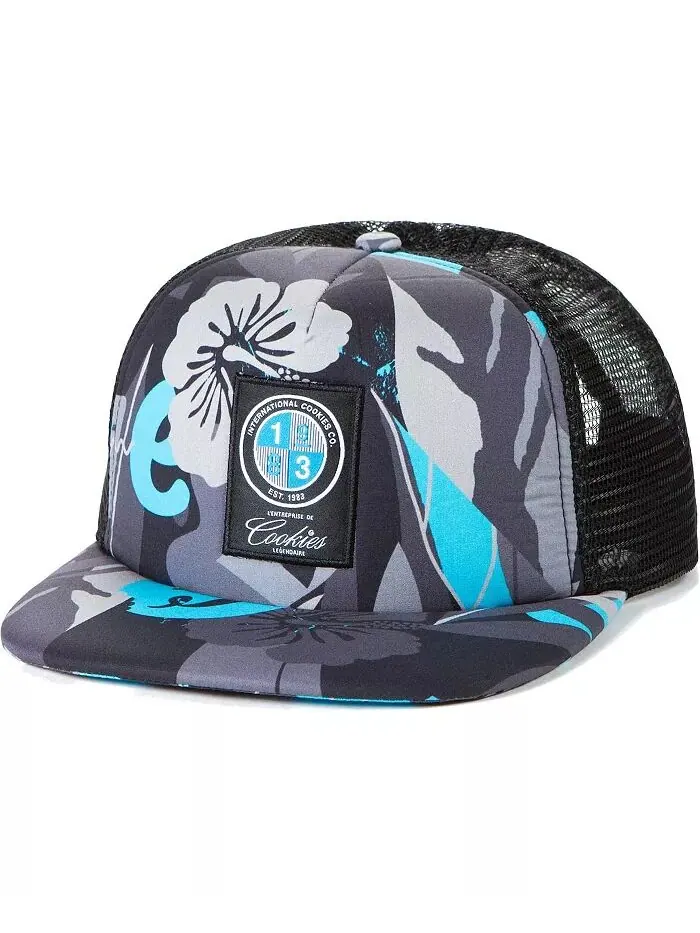 Мужская одежда Черная кепка-кепка Trucker Snapback с принтом Corsica All-Over Cookies