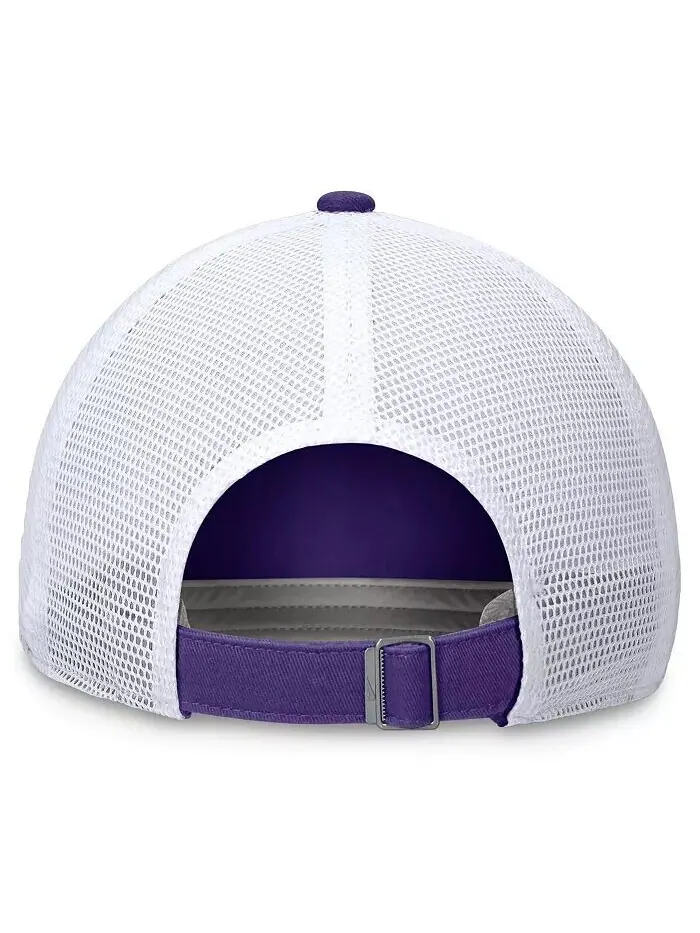 Мужская регулируемая шляпа фиолетового/белого цвета LSU Tigers Primetime Club Trucker Nike — изображение 2 из 4