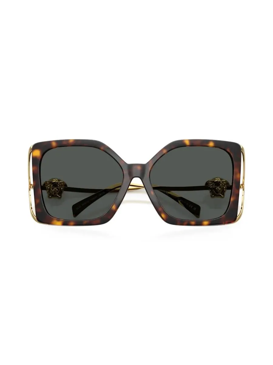 Женские квадратные солнцезащитные очки, VE4502U Versace — изображение 3 из 6, коричневый