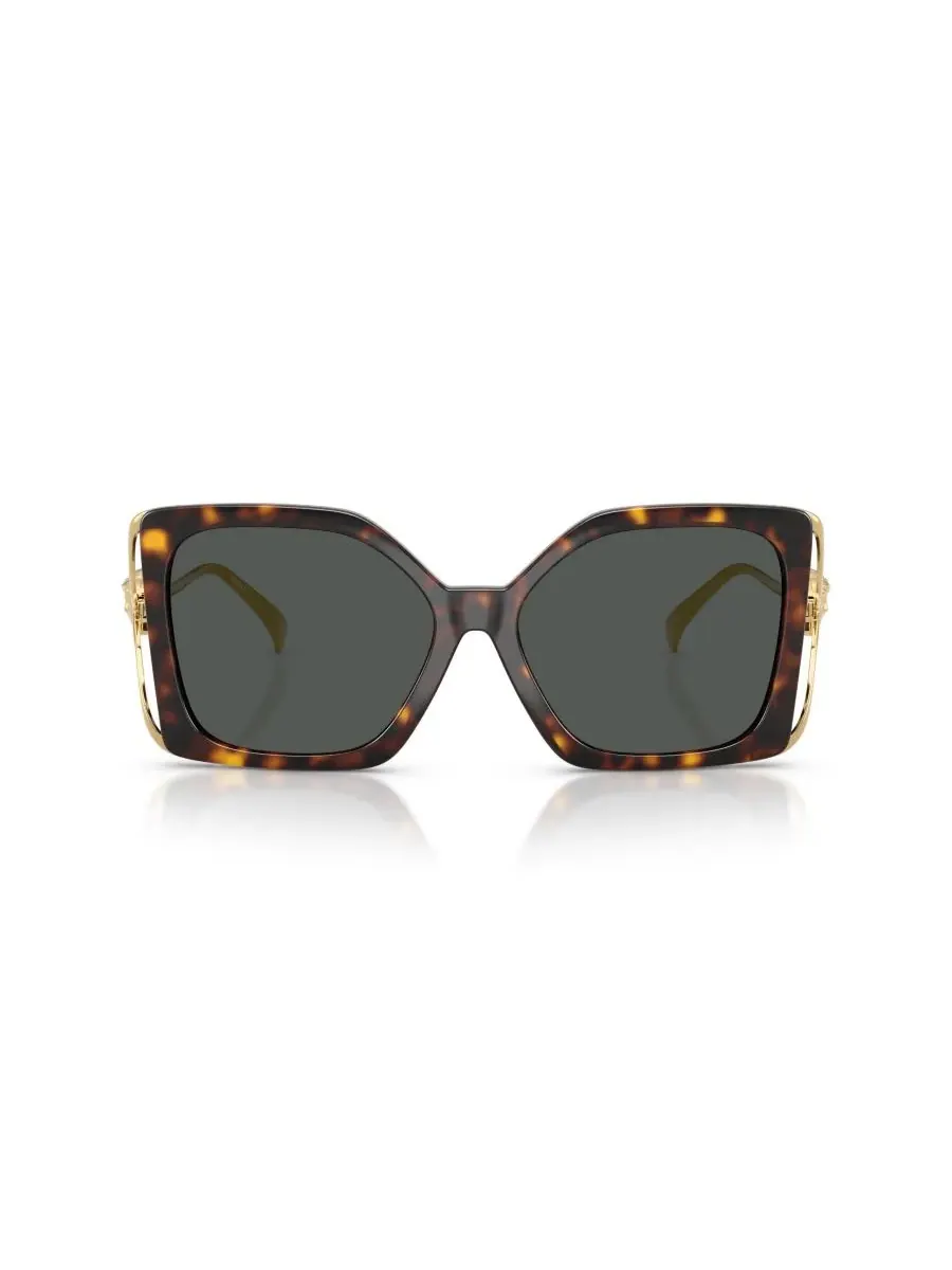 Женские квадратные солнцезащитные очки, VE4502U Versace — изображение 4 из 6, коричневый