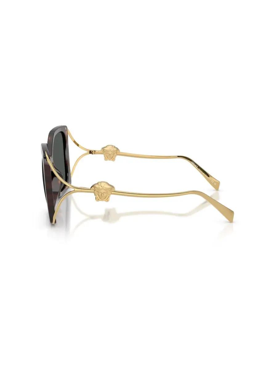 Женские квадратные солнцезащитные очки, VE4502U Versace — изображение 5 из 6, коричневый