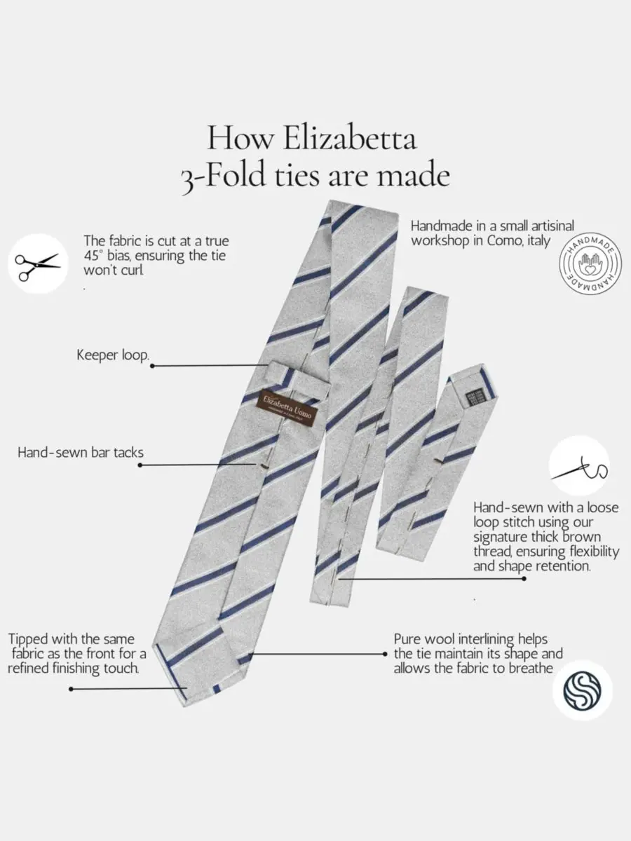 Montecarlo - Шелковый жаккардовый галстук для мужчин Elizabetta — изображение 7 из 9, розовый
