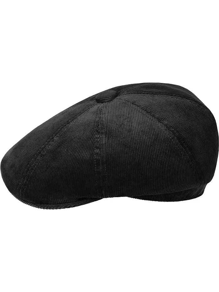 Мужская кепка Hawker Newsboy из корда Kangol — изображение 1 из 3, черный