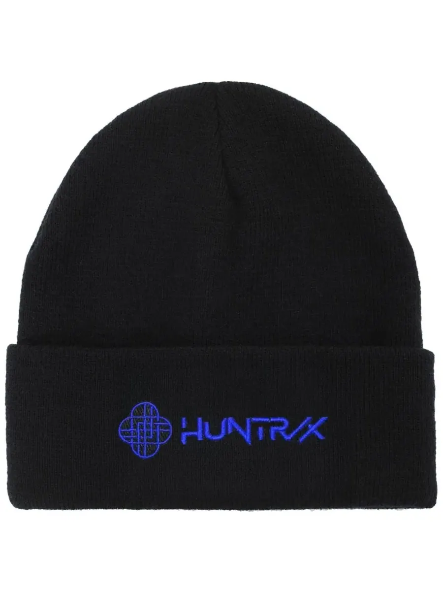 Шапка-бини с вышивкой Huntr/x Kpop Demon Hunters — изображение 1 из 6, черный