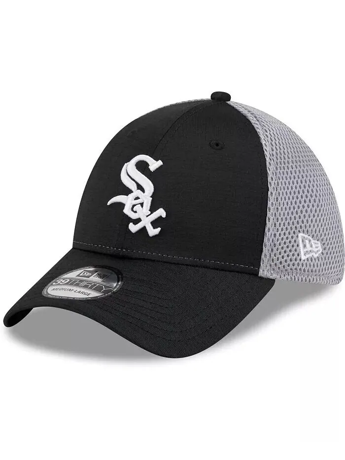 Мужская черная кепка Chicago White Sox Neo 39THIRTY Flex Hat New Era — изображение 1 из 4, черный