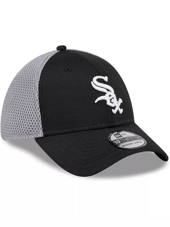 Мужская черная кепка Chicago White Sox Neo 39THIRTY Flex Hat New Era — изображение 3 из 4, черный