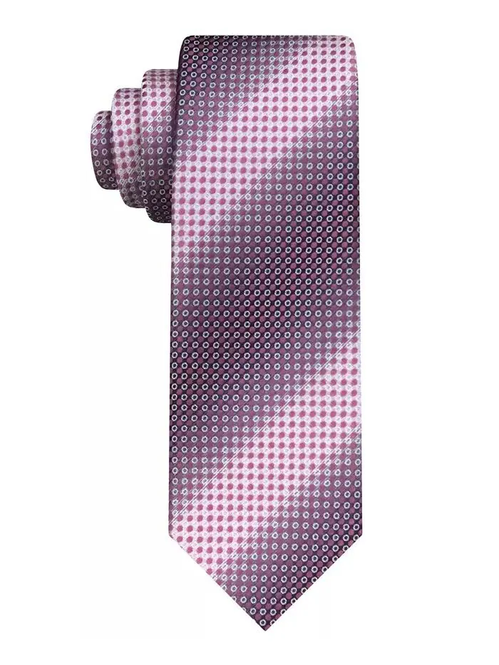 Мужской галстук с узором в мелкую точку Van Heusen — изображение 1 из 1, розовый