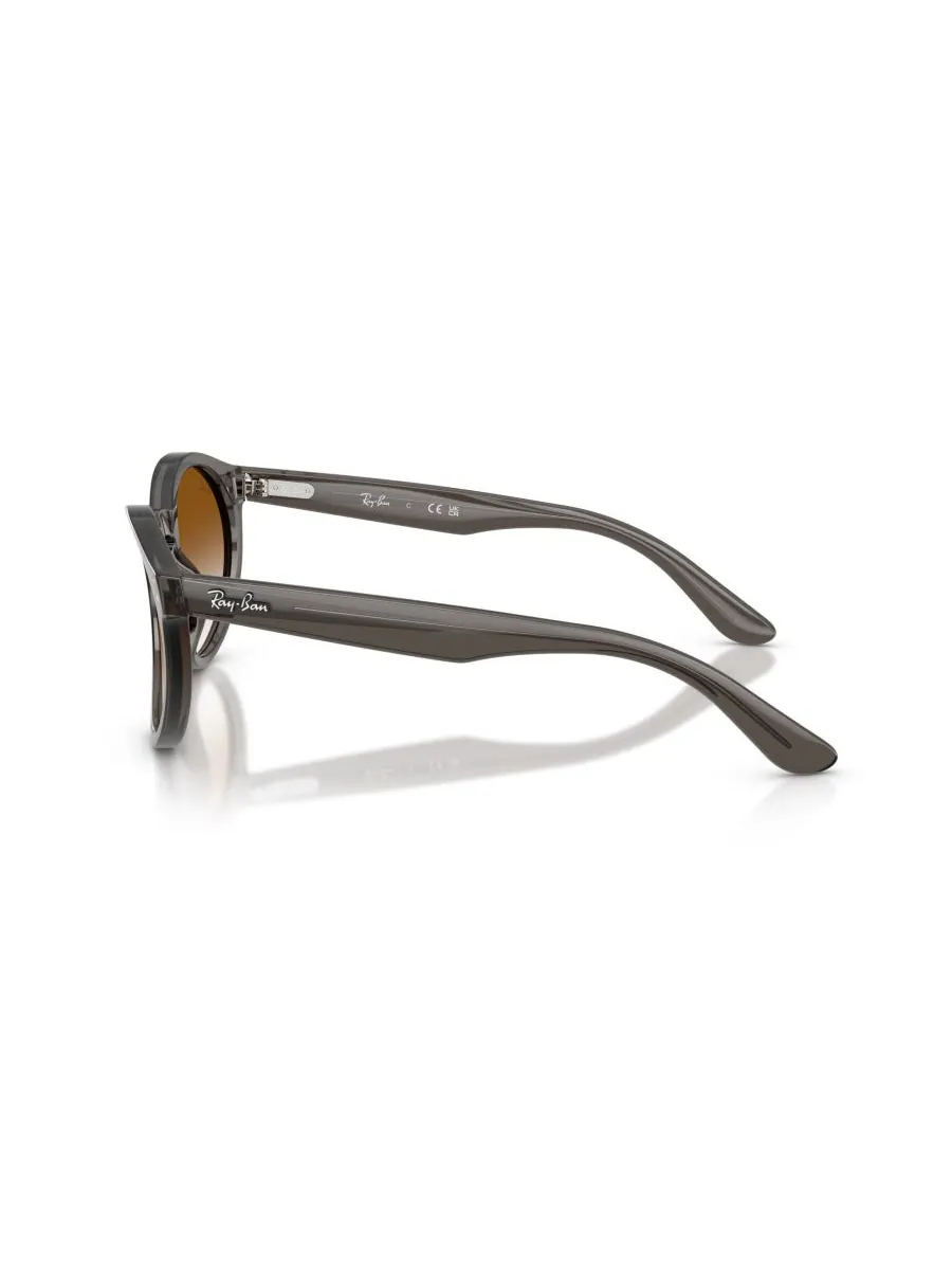 Солнцезащитные очки унисекс круглой формы, RBR0505S Ray-Ban — изображение 6 из 6, прозрачный темный серый